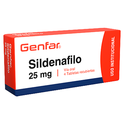 SILDENAFIL GENFAR 25 MG Tabletas recubiertas