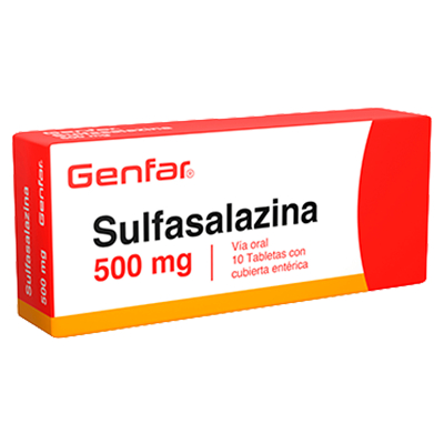 SULFASALAZINA GENFAR 500 MG Tabletas