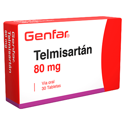 TELMISARTAN GENFAR 80 MG Tabletas