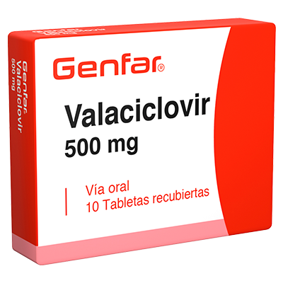 VALACICLOVIR GENFAR Tabletas recubiertas