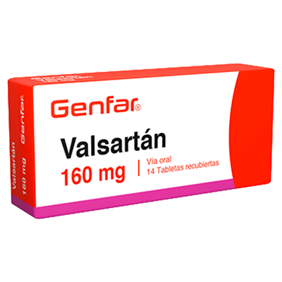 VALSARTÁN GENFAR 160 MG Tabletas recubiertas