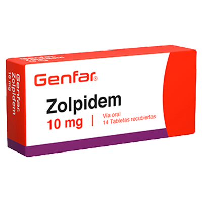 ZOLPIDEM GENFAR 10 MG Tabletas recubiertas