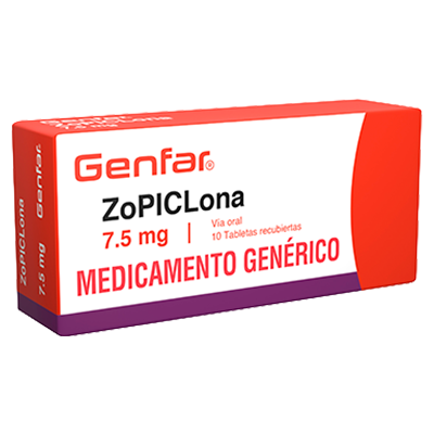 ZOPICLONA GENFAR 7.5 MG Tabletas recubiertas