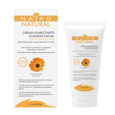 CREMA HUMECTANTE FACIAL CON FILTROS SOLARES HAIKO NATURAL Crema