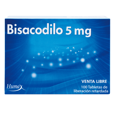 BISACODILO 100 / 5MG Tabletas de Liberación Retardada
