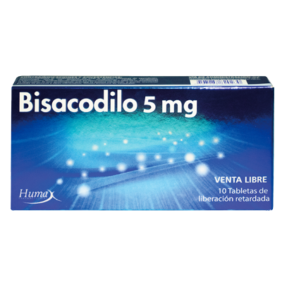 BISACODILO 10 / 5MG Tabletas de Liberación Retardada