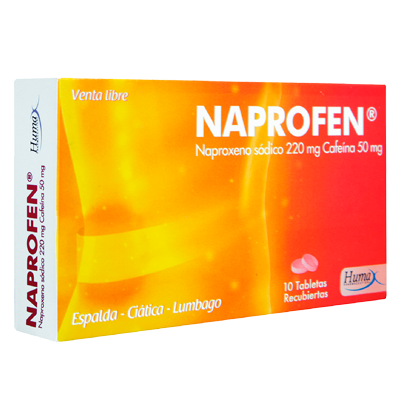 NAPROFEN (NAPROXENO + CAFEÍNA) Tabletas recubiertas