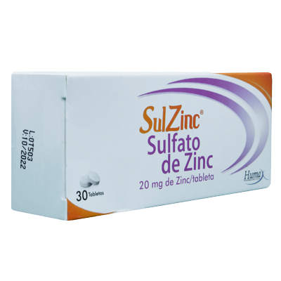 SULZINC  2MG / 80ML Tabletas