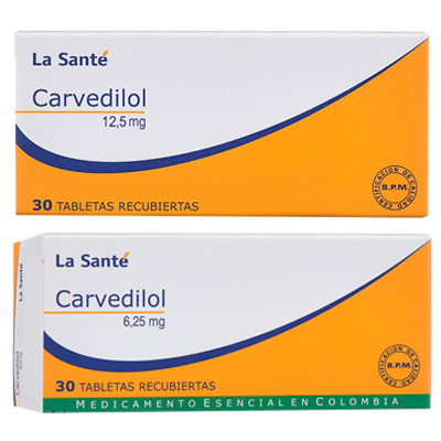 CARVEDILOL LA SANTE Tabletas