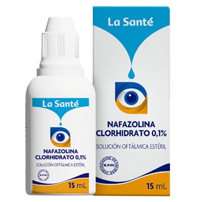 NAFAZOLINA 0.1% SOLUCIÓN OFTÁLMICA LA SANTÉ Gotas oftálmicas