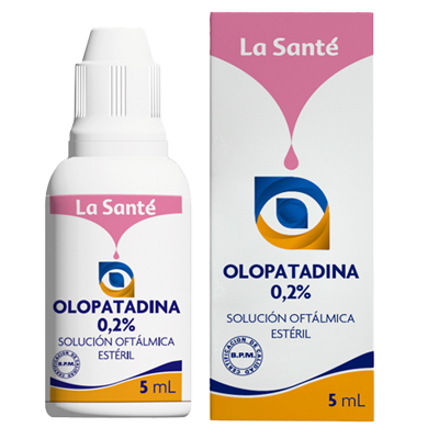 OLOPATADINA 0,1% SOLUCIÓN OFTÁLMICA LA SANTÉ Gotas oftálmicas