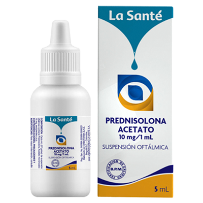 PREDNISOLONA ACETATO 10 MG/1 ML SUSPENSIÓN OFTÁLMICA LA SANTÉ Suspensión oftálmica