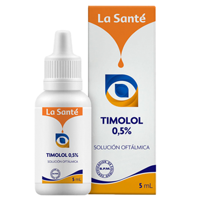 DORZOLAMIDA 20 MG + TIMOLOL 5 MG SOLUCIÓN OFTÁLMICA LA SANTÉ Solución oftálmica