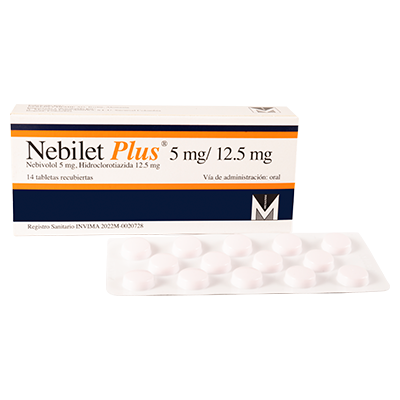 NEBILET PLUS 5 MG/ 12,5 MG Tabletas recubiertas