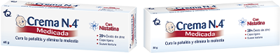 OXIDO DE ZINC + NISTATINA - CREMA NO. 4 MEDICADA Crema