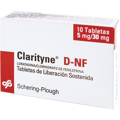 CLARITYNE D-NF Tabletas de liberación sostenida