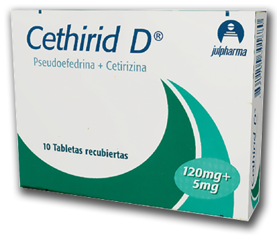 CETHIRID D Tabletas recubiertas