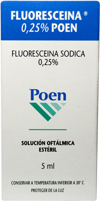 FLUORESCEINA 0.25% POEN Solución oftálmica estéril