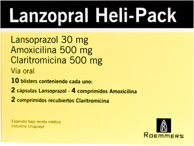 LANZOPRAL HELI PACK Comprimidos recubiertos