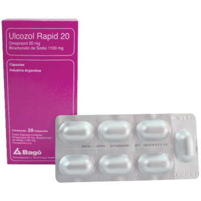 ULCOZOL RAPID 20 Cápsulas