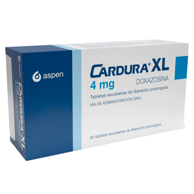 CARDURA XL 4 MG Tabletas recubiertas de liberación prolongada