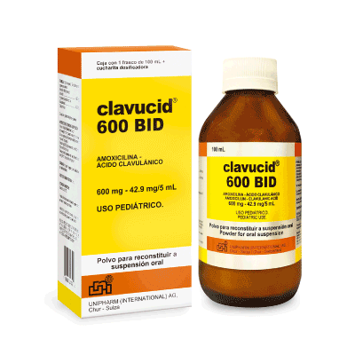 CLAVUCID 600 BID Polvo para suspensión oral