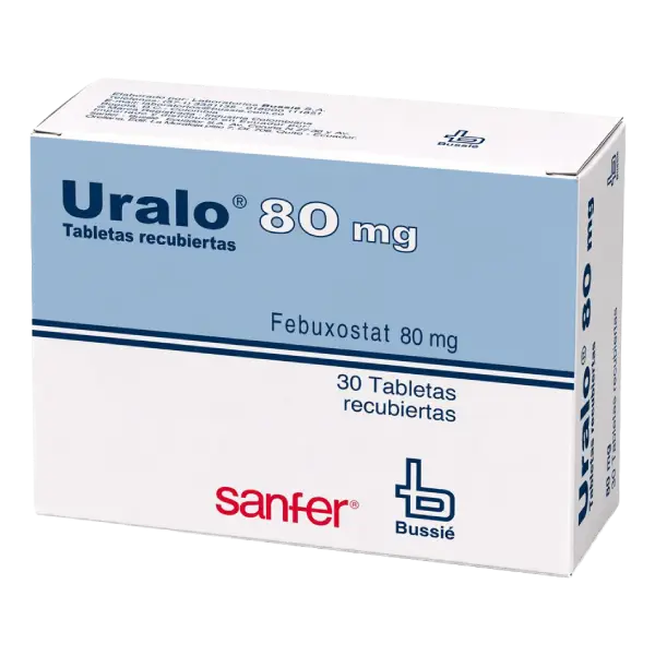 URALO 80 MG Tabletas recubiertas