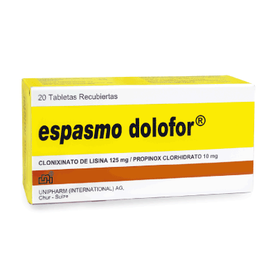 ESPASMO DOLOFOR Tabletas recubiertas