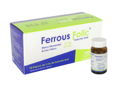 FERROUS FOLIC Solución oral