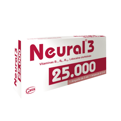 NEURAL 3 25000 Solución inyectable