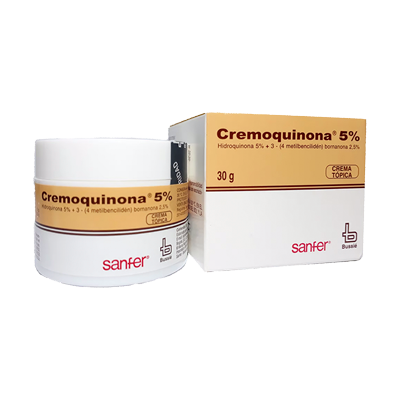 CREMOQUINONA 5 % CON ANTISOLAR Crema tópica