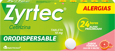 ZYRTEC Tabletas orodispersables