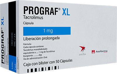 PROGRAF XL Cápsulas de liberación prolongada