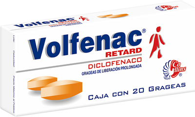 VOLFENAC RETARD Grageas de liberación prolongada