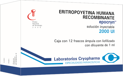 EPOCRYN Liofilizado para solución inyectable