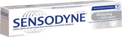 SENSODYNE® WHITENING + ANTI-SARRO Pasta dental