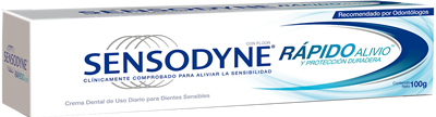 SENSODYNE® RAPIDO ALIVIO Pasta dental