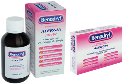 BENADRYL E JARABE EXPECTORANTE FRASCO CON 150 ML