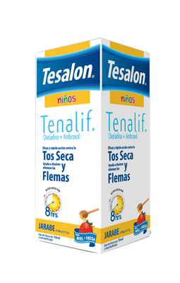 Tesalon Tesacof Jarabe Adulto Tos con Flema, 100 ml.