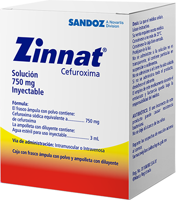 ZINNAT Solución inyectable