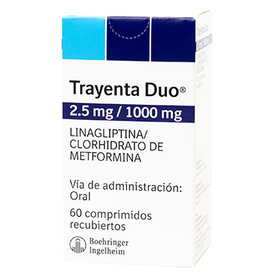 TRAYENTA DUO 2,5+1000 MG Comprimidos recubiertos