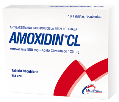 AMOXIDIN CL Tabletas recubiertas