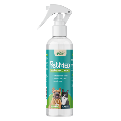 PETMED BAÑO SECO 3 EN 1 Spray 