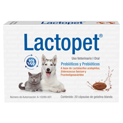 LACTOPET Cápsula de gelatina blanda